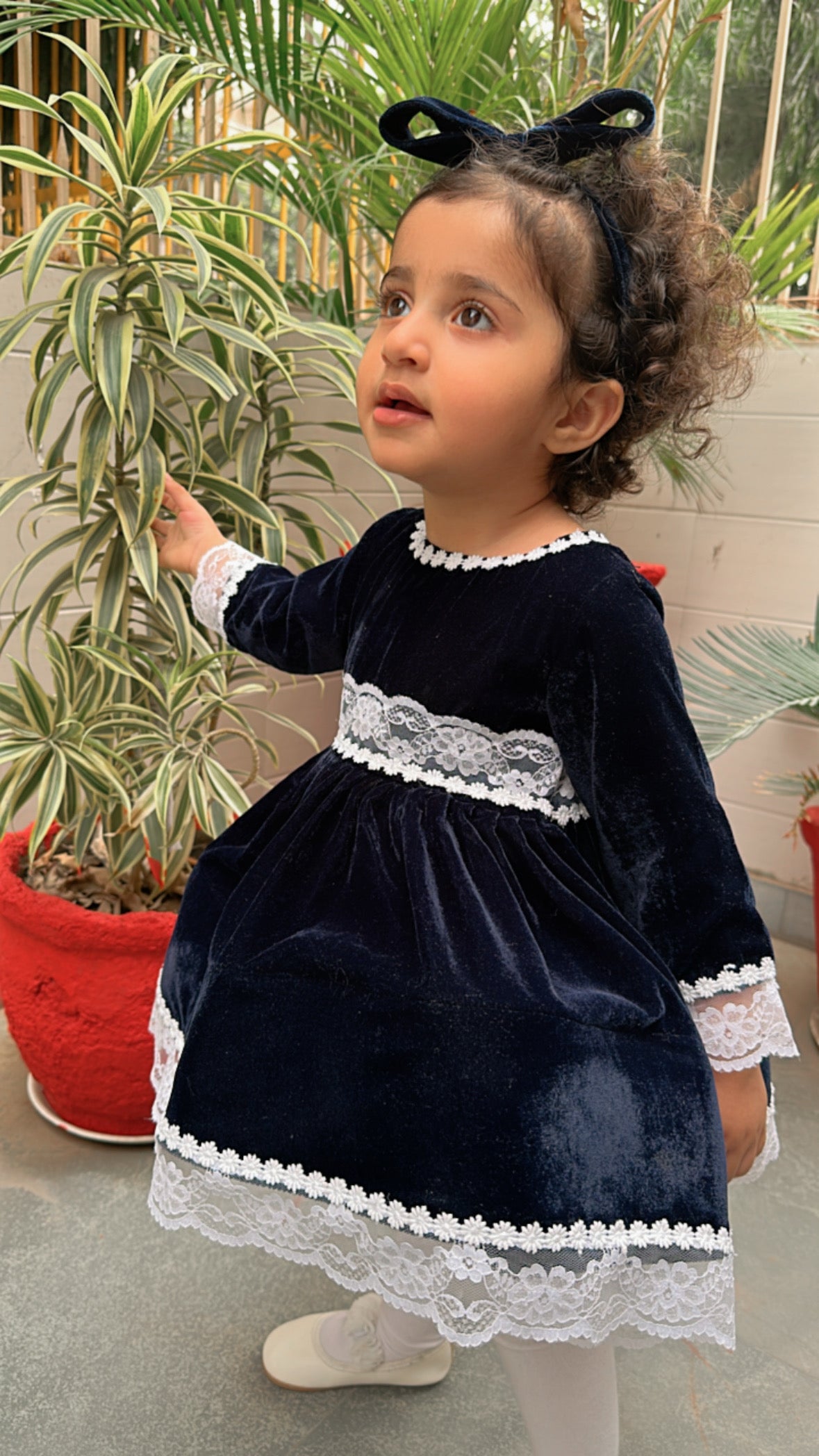 The 'Videshi' Velvet Dress