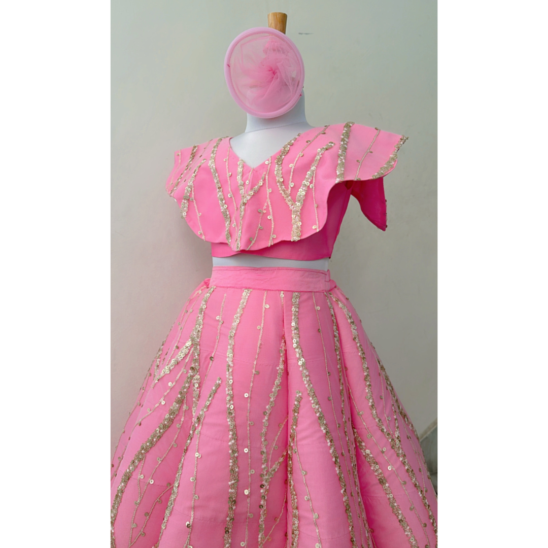 Camellia Skirt & Crop Top Set