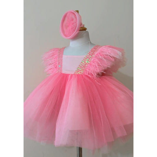 Dual Shaded High Low Tulle Birthday Dress