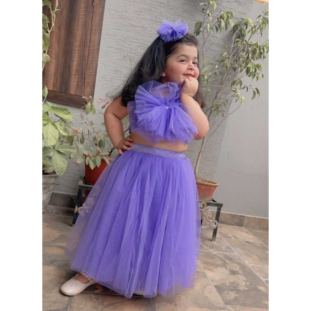 Lilac Love- Skirt & Crop Top Set