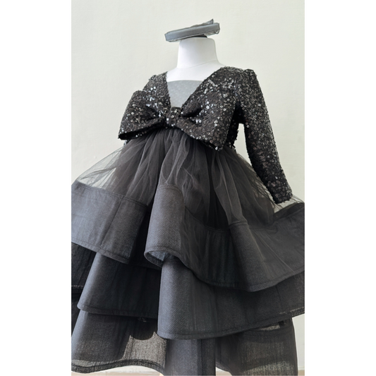 The Midnight Black Sequin Dress