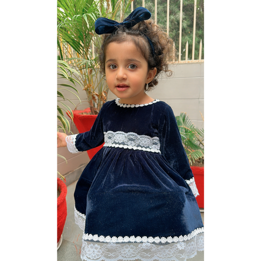 The 'Videshi' Velvet Dress